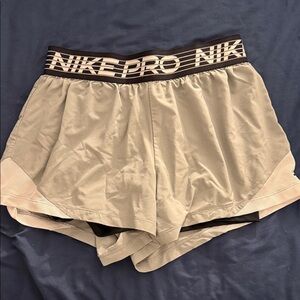 Nike Women's Gray Pro Shorts